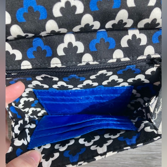 Vera Bradley Mini Hipster in Canterberry Cobalt Quilted Purse - Picture 3 of 5